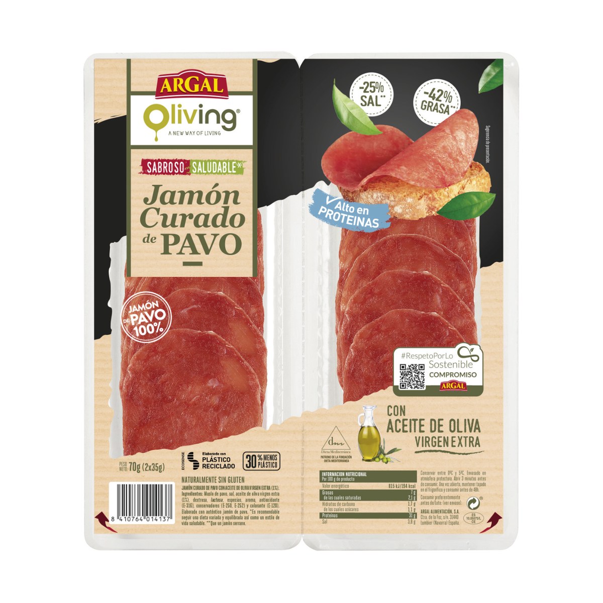 Jamón Curado de Pavo
