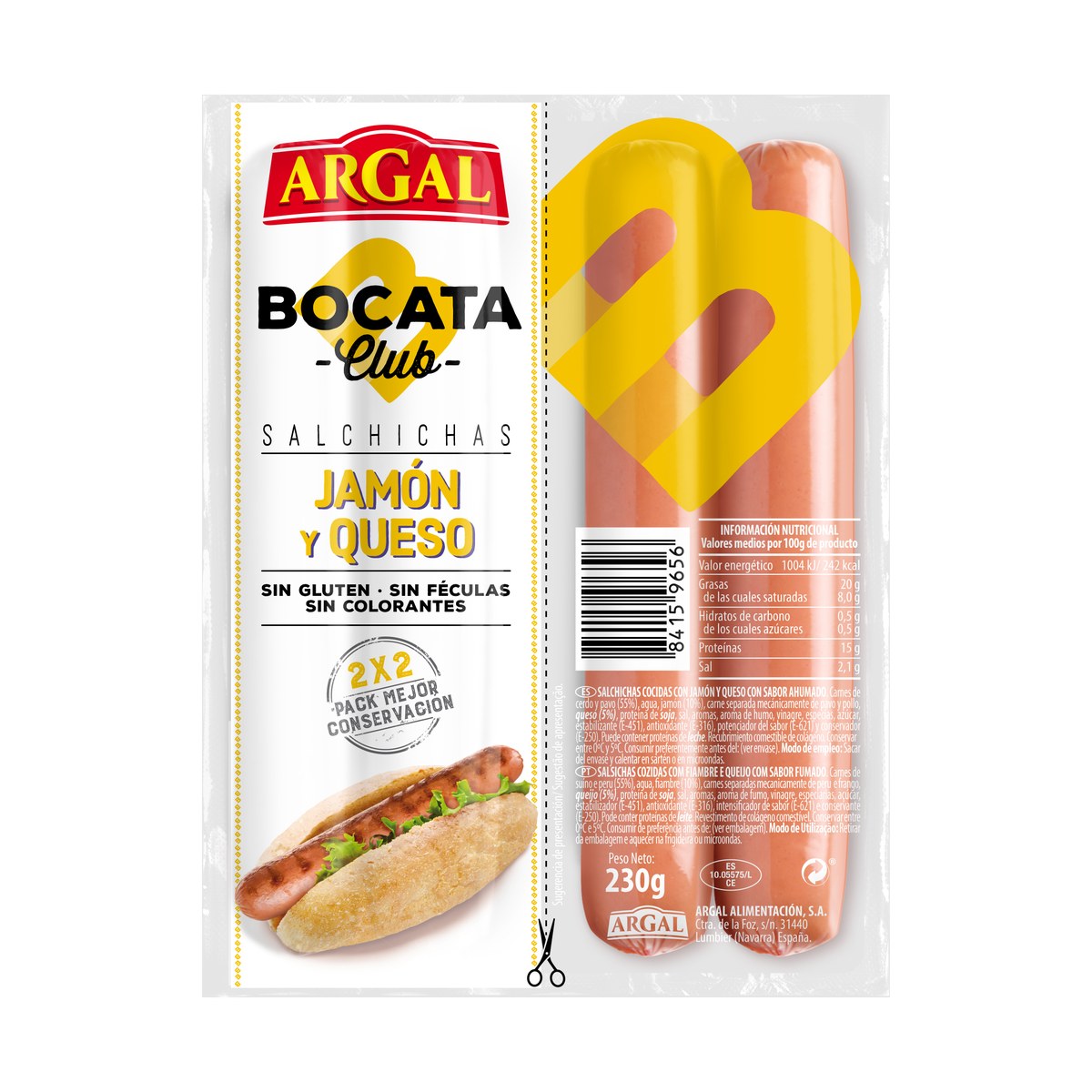 Bocata Club Jamón y Queso