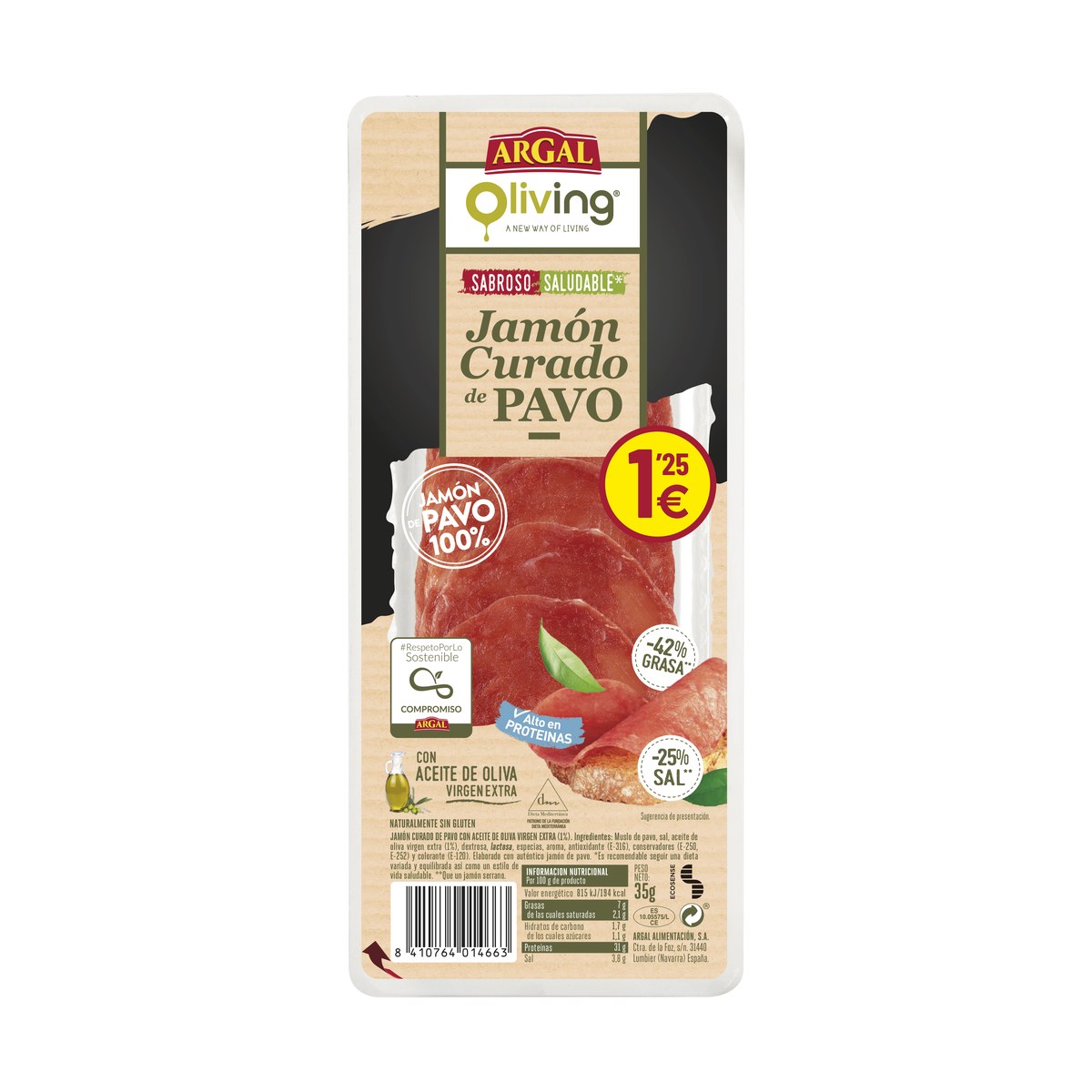 Jamón Curado de Pavo
